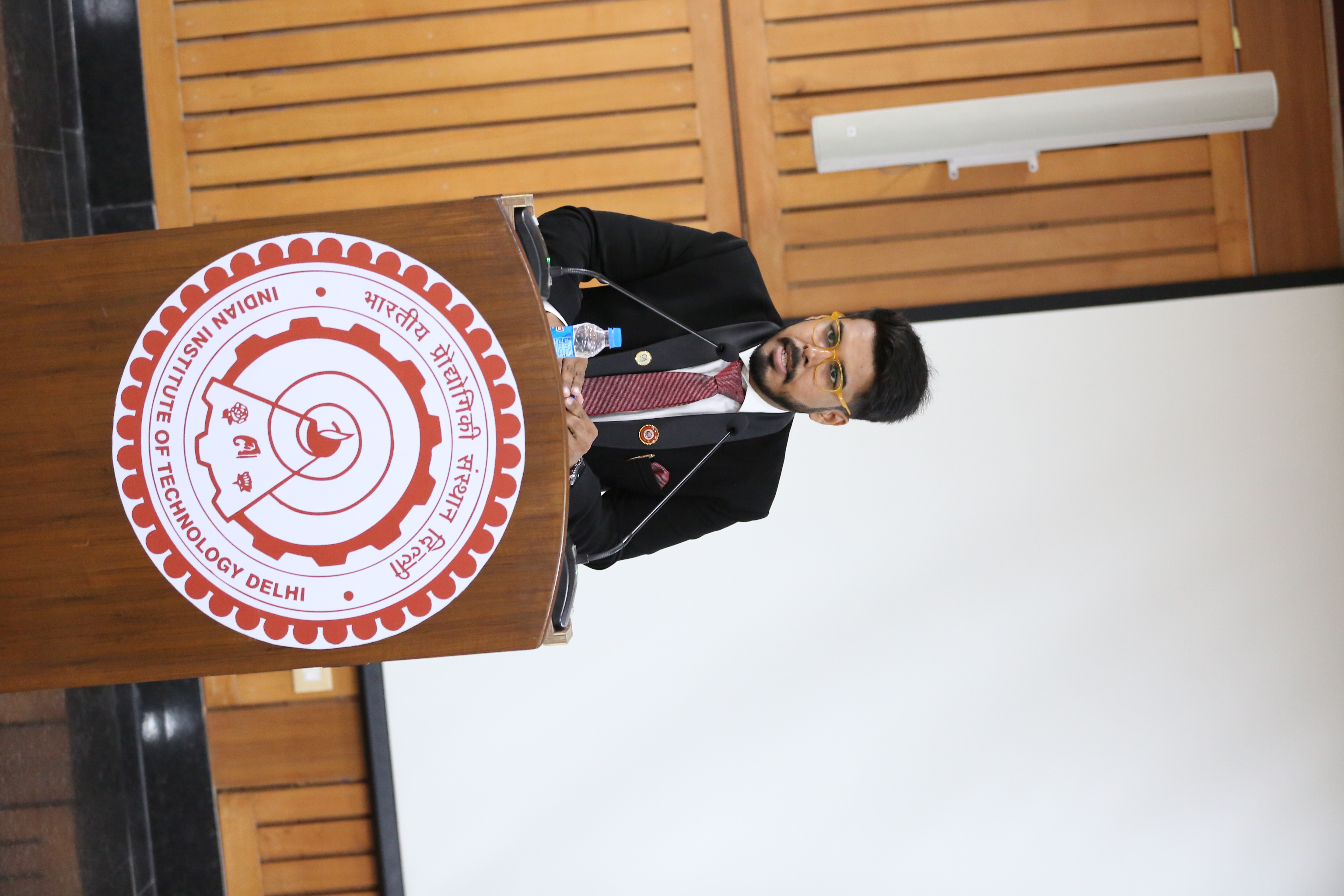 Taking session at IIT Delhi Sonepat Campus