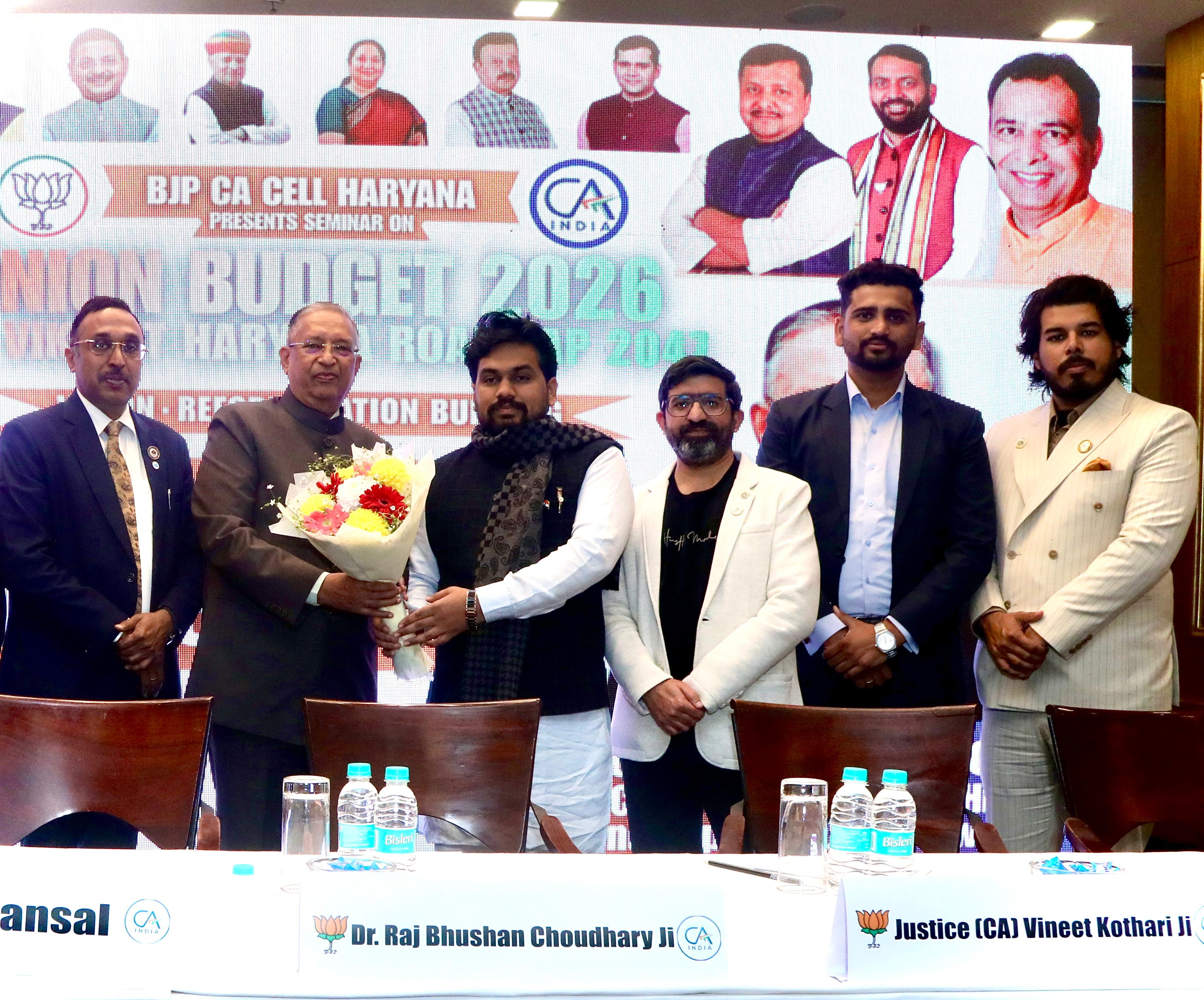 With CA. Vineet Kothari, Former High Court Judge